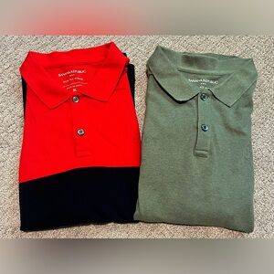 {Banana Republic} Men’s Pique Polos XL Set of 2
